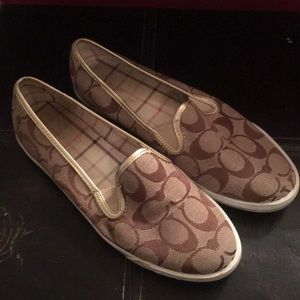 Coach Abbe Signature Design Flats